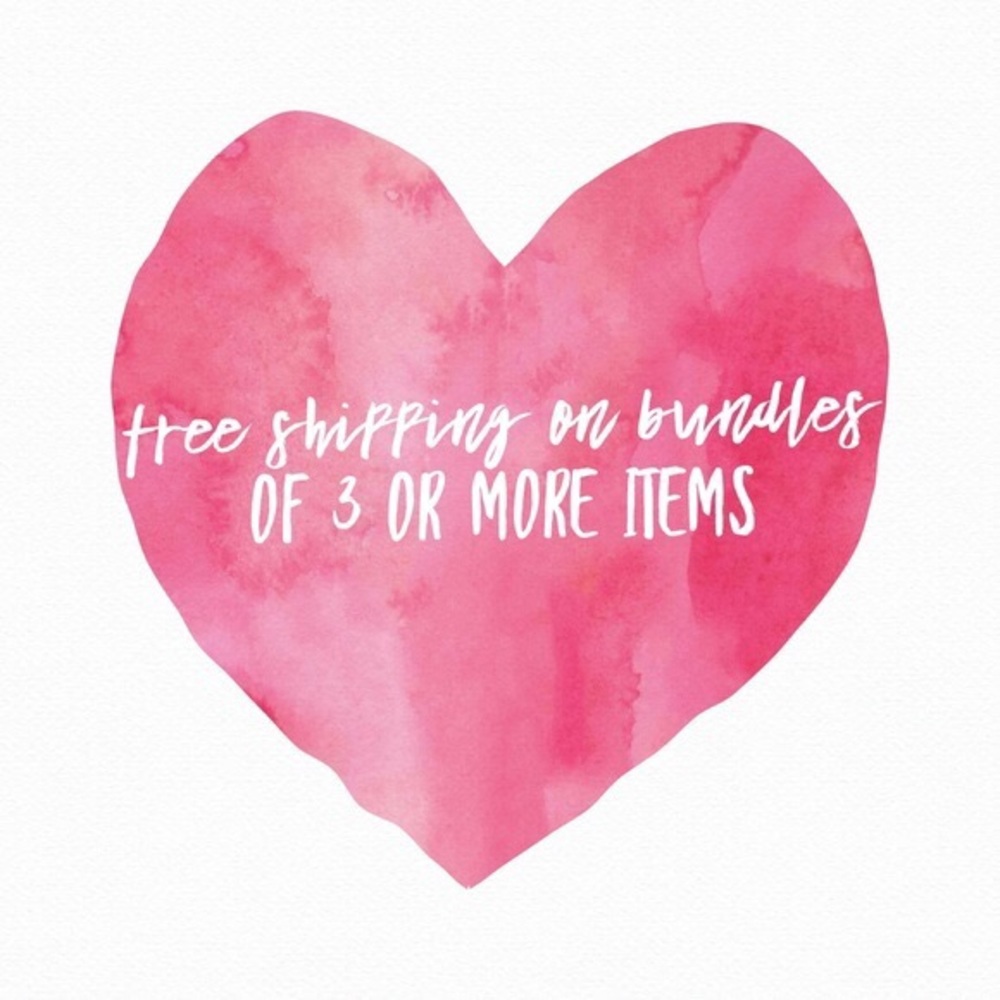 Free shipping for bundles of 3+ items✨☺️